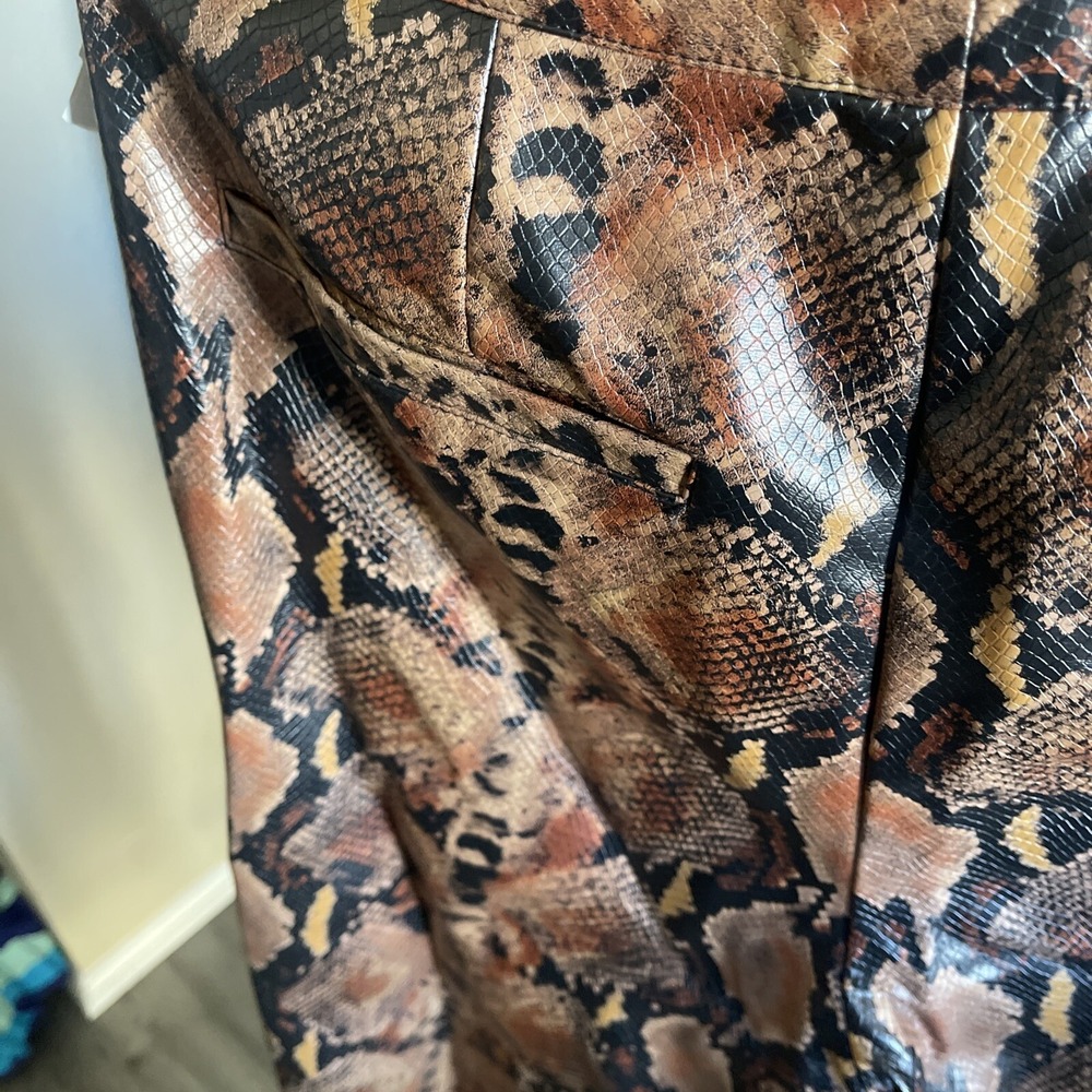 Rony Kobo Snake Print Pants Size Small - Picture 10 of 10